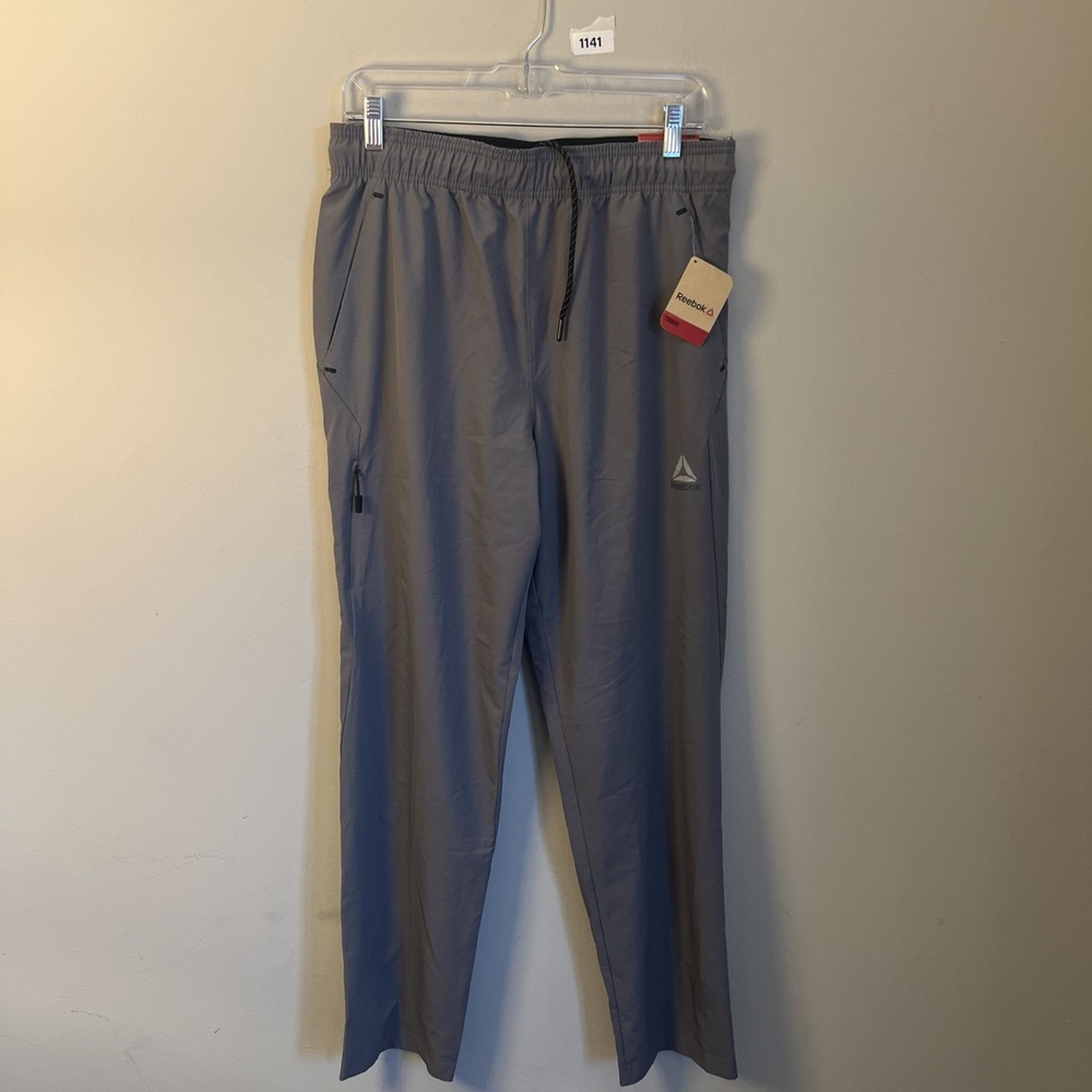 Reebok Training Jogger Pants Gray Nwt Size M Resistance Woven